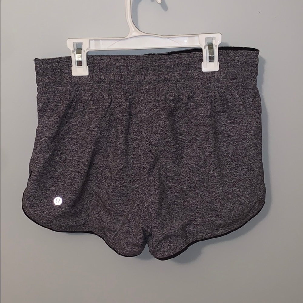 Reversible grey/black size 6 lululemon shorts